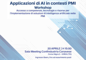Scopri di più sull'articolo Workshop Applicazioni di AI in contesti PMI